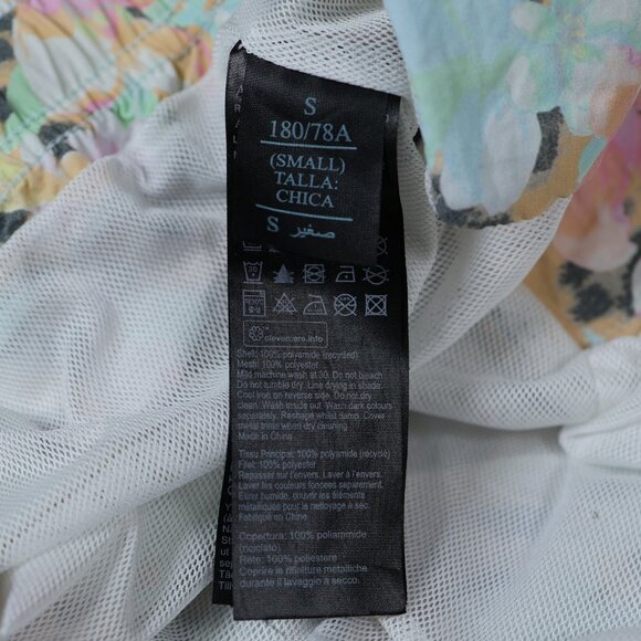 AllSaints‎ Ligularia Swim Shorts Men Small Blue Leopard Floral Board Trunks - Picture 5 of 11